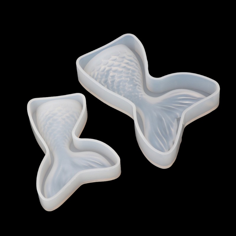 Khuôn silicone làm trang sức hình đuôi cá và mặt trăng