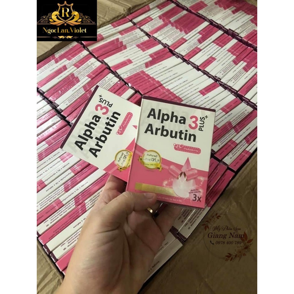 Hộp Alpha Arbutin 3 Plus Thái Lan Chính Hãng