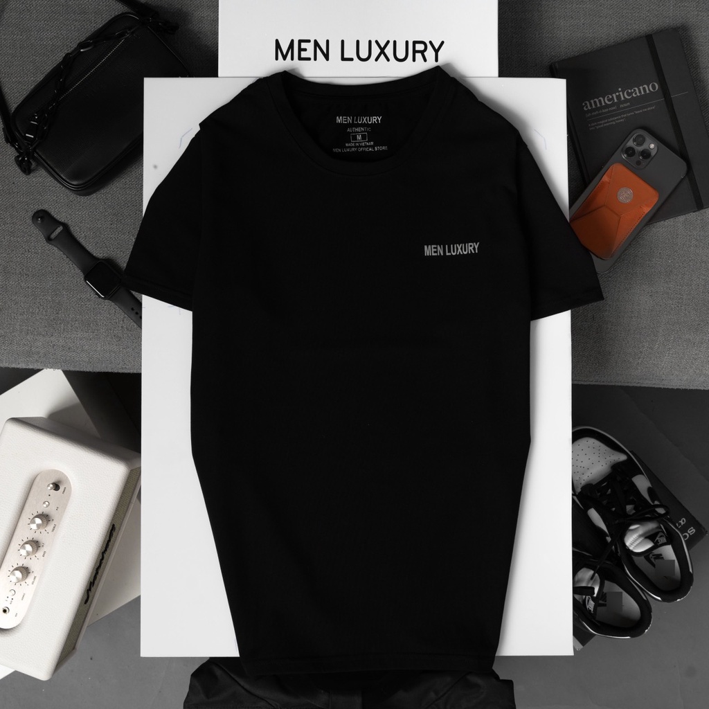 Áo thun nam cao cấp MEN LUXURY phông trơn tay ngắn đẹp chất cotton cao cấp, 5 màu trắng, đen phù hợp mùa hè