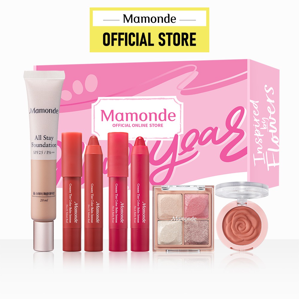 Bộ trang điểm cho lớp nền hoàn hảo và rạng rỡ Mamonde Perfect Makeup Routine