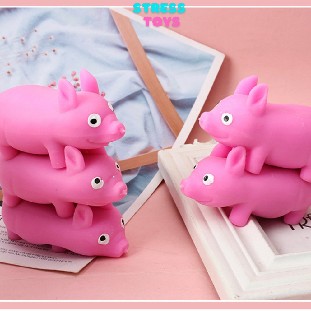 squishy giá rẻ con heo hồng dẻo đồ chơi xã stress giải trí cho bé