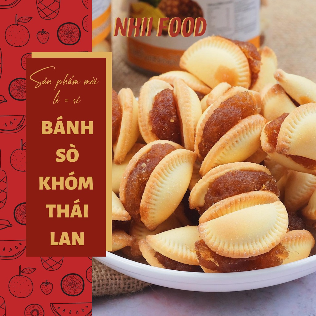 Bánh sò khóm Thái Lan NHII FOOD thực phẩm sạch nhà làm