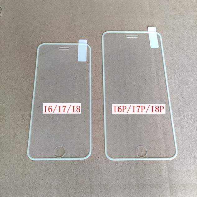 MIẾNG DÁN Kính cường lực viền dạ quang PHÁT SÁNG iPhone 6 6s 7 8 SE / Plus / X XR XS / Max / 11 /  Pro / MAX +