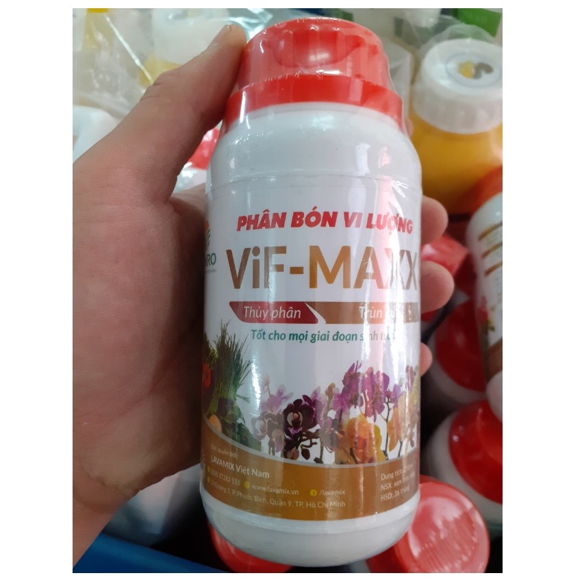 Phân Trùn Quế dạng nước Lavamix VIF MAXx chai 100ml hữu cơ tự nhiên tốt cho cây