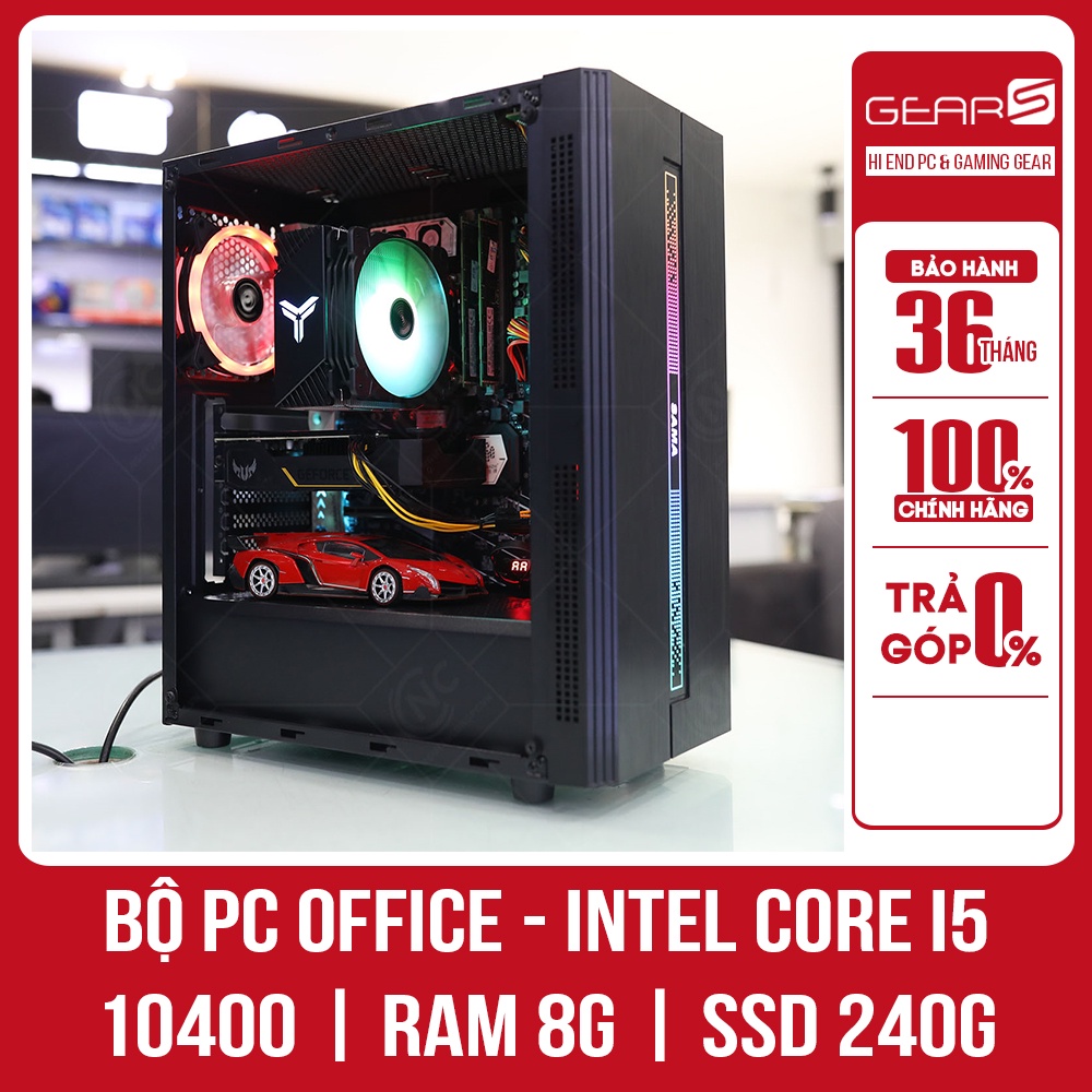 Bộ máy tính trả góp OFFICE PC - INTEL CORE i5 10400 | RAM 8G | SSD 240G