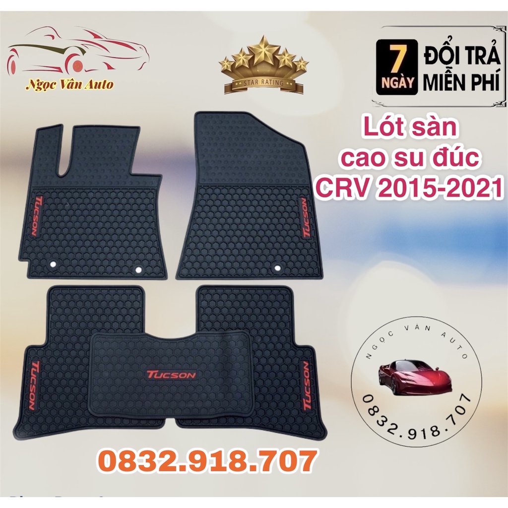 Lót sàn cao su đúc Tucson 2015 - 2023 Hàng cao cấp không mùi