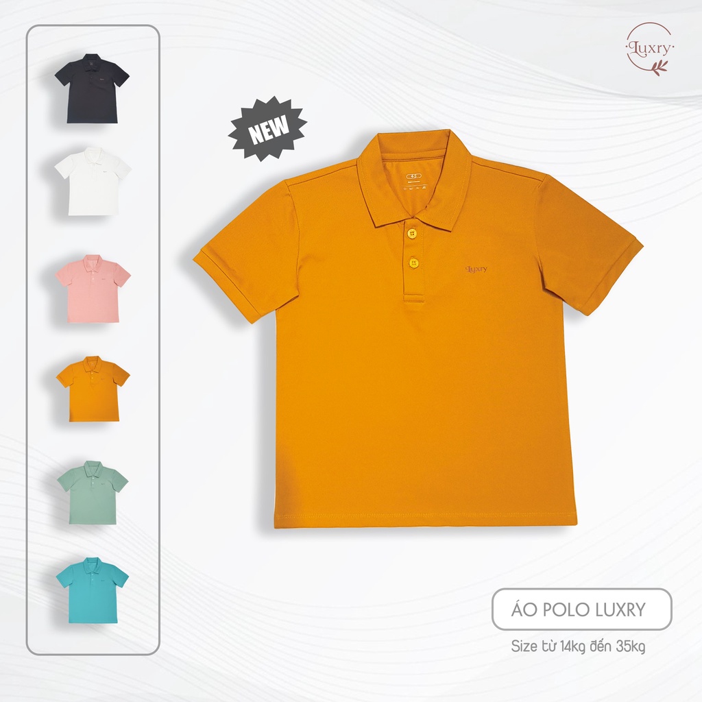 Áo polo trẻ em thời trang thương hiệu Luxry nhiều màu cho bé trai bé gái