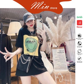 Áo thun nữ, áo phông nữ in hình PAMN hàng Quảng Châu
