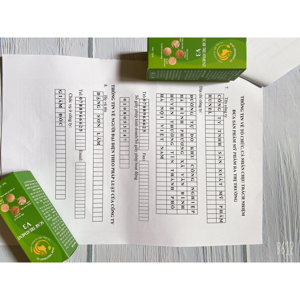 Serum sẹo lồi,sẹo lõm, rỗ lâu năm Treatment V3