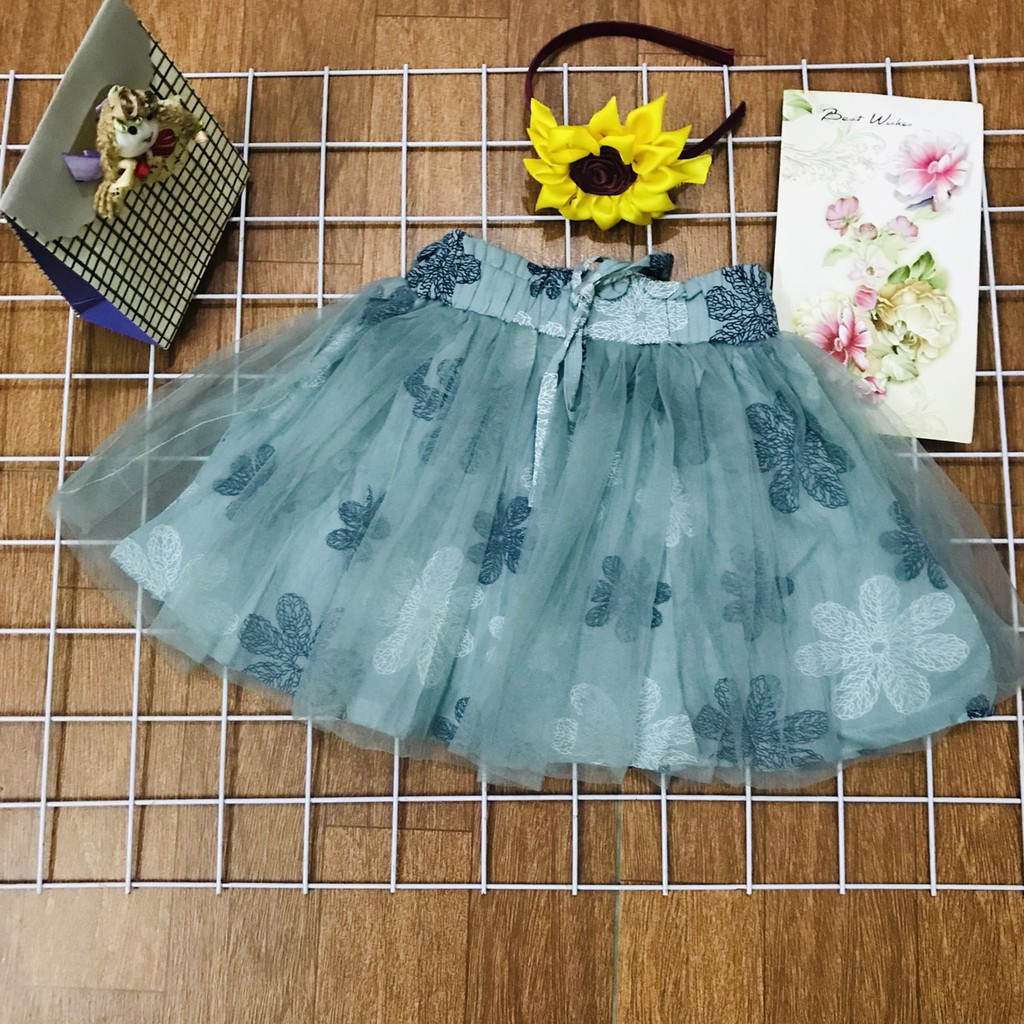 Chân váy hoa bé gái nhiều mẫu xinh xắn size 8-16kg CV01