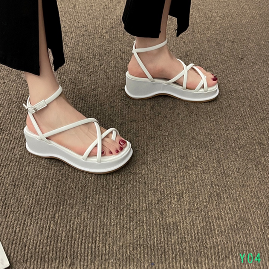 Xăng Đan Xỏ Ngón Đế Xuồng Phối Quai Chéo Thời Trang Dành Cho Nữ ĐẾ 5cm - Y04