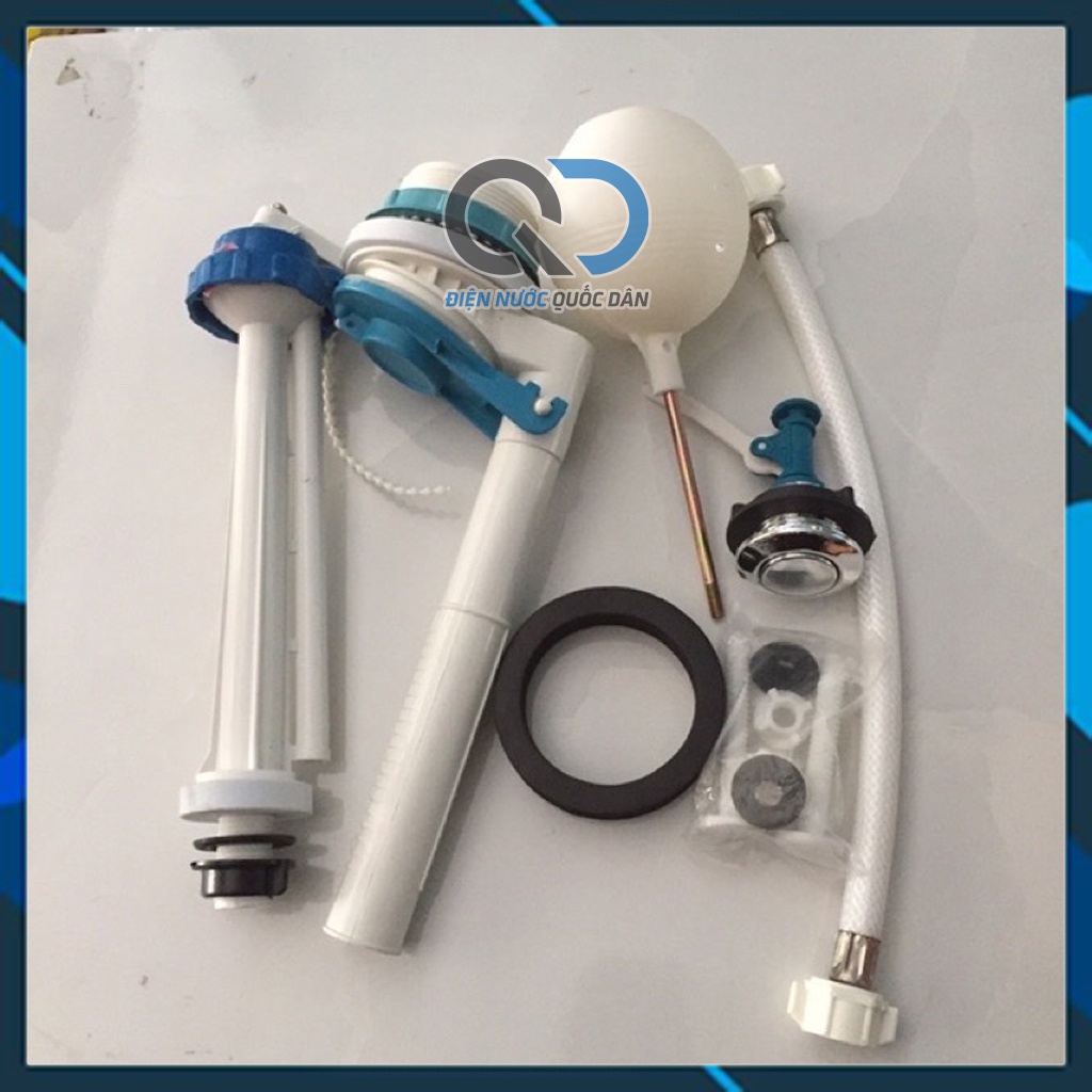 Bộ Xả Nước Bồn Cầu 2 Khối Kiểu Nhấn Gạt