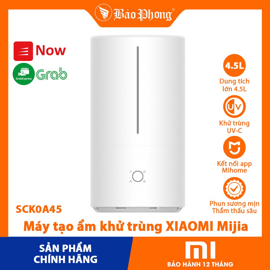 Máy tạo ẩm khử trùng XIAOMI Mijia SCK0A45 thông minh bù ẩm phun sương cho phòng điều hoà ngủ khách văn phòng mini để bàn