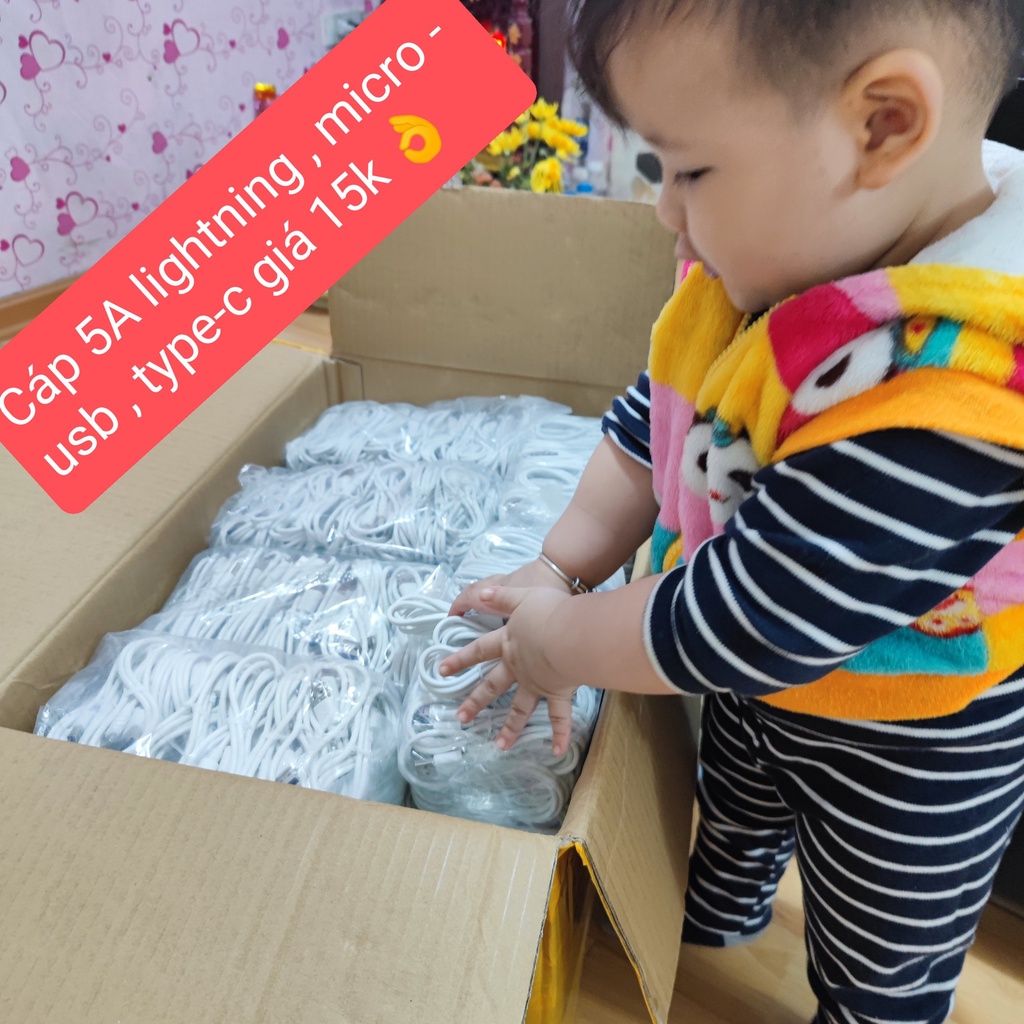 Cáp Sạc Micro USB 5A ( Siêu bền - Hỗ Trợ Sạc Nhanh ) ***HOT***