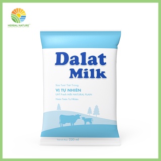 Sữa tươi tiệt trùng vị tự nhiên dalatmilk 220ml
