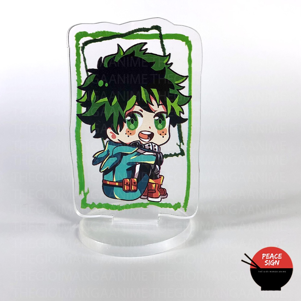 Standee mini HỌC VIỆN ANH HÙNG ver CHỮ NHẬT Mô hình BOKU NO HERO ACADEMIA game anime chibi mica trưng bày