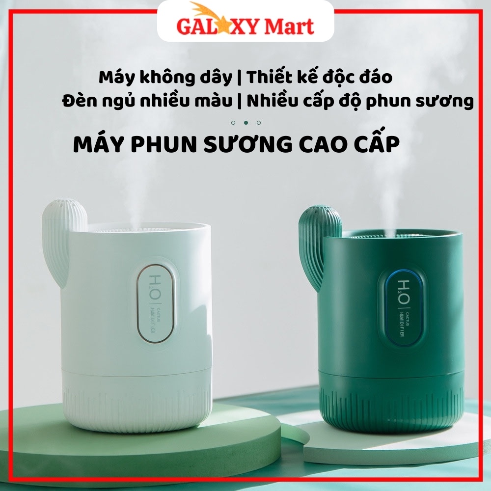 Máy phun sương xương rồng, tạo Ion âm, xông tinh dầu cao cấp