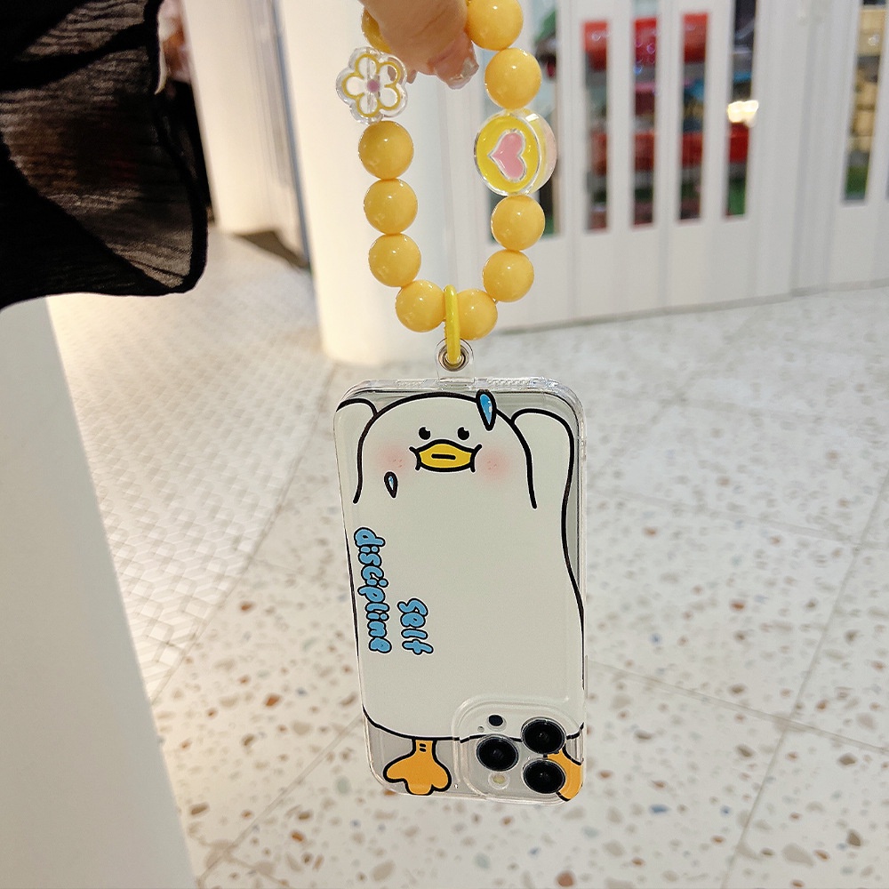 Ốp lưng iphone Ốp Điện Thoại In Hình Vịt Kèm Dây Đeo Cho iphone14 14pro 13promax 11 XS / 8 Dinuo case-III