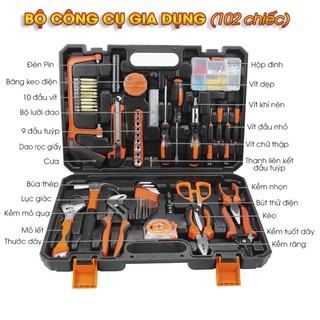 Bộ dụng cụ sữa chữa ô tô nhà cửa 102 chi tiết cao cấp - King Garden