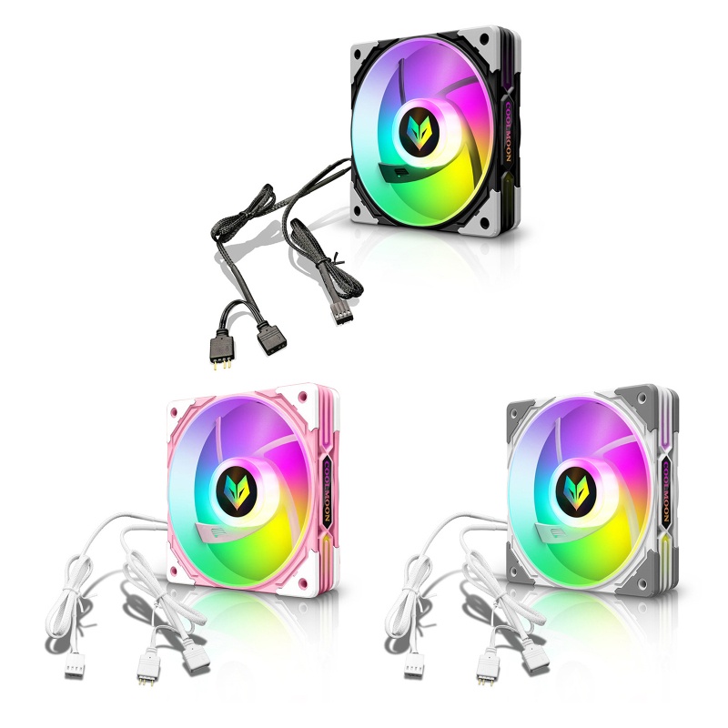 Quạt Tản Nhiệt ARGB 120mm Nhiều Màu Sắc Tùy Chỉnh Tiện Dụng Cho Máy Tính Để Bàn