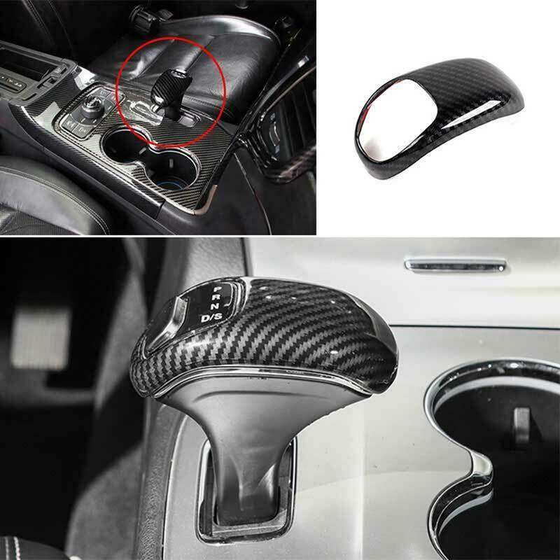 Viền Bọc Cần Gạt Số Bằng Sợi Carbon Cho Jeep Grand Cherokee 2014-2015