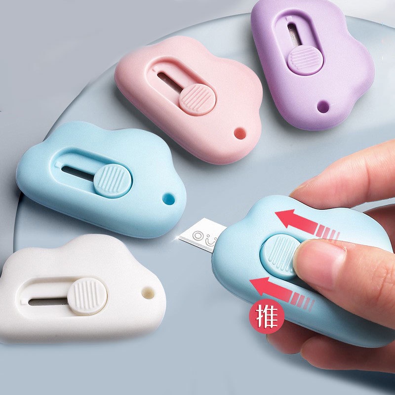 Dao Rọc Giấy, Cắt Giấy Mini Hình Đám Mây Tiện Dụng Cho Văn Phòng