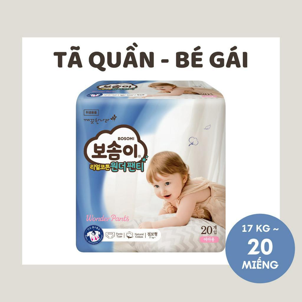 Tã Quần Bosomi Wonder L30/XL26/XXL20.