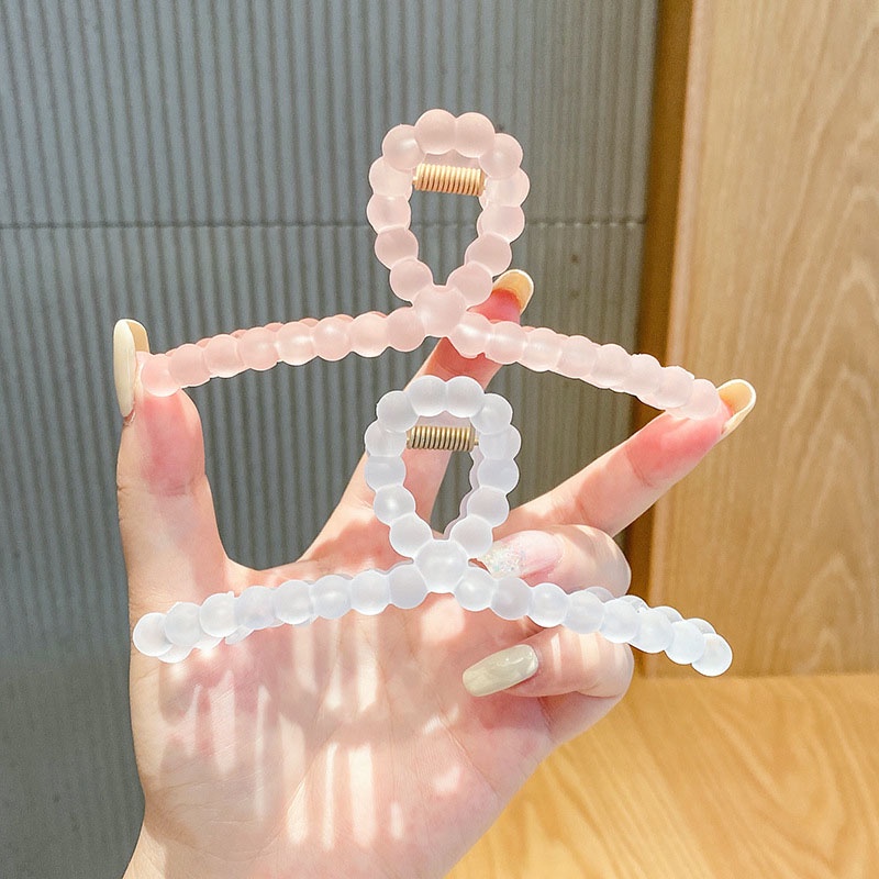 Kẹp Tóc Trong Suốt Cỡ Lớn Nhiều Màu Tùy Chọn Phong Cách Hàn Quốc