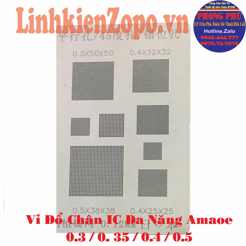 Vỉ Đổ Chân IC Đa Năng M Amaoe 45
