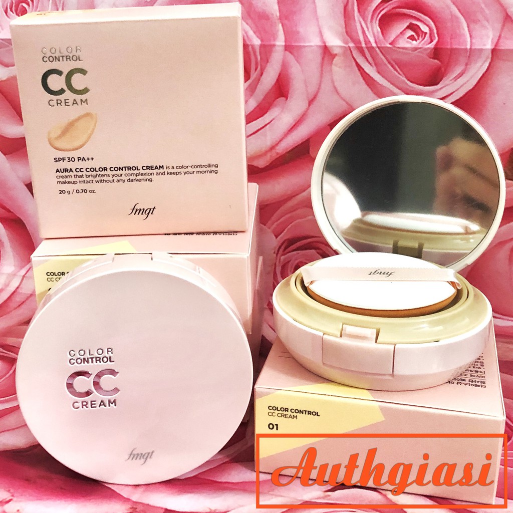 Kem nền TFS Face It Aura Color Control CC Cream The Face Shop Spf30 PA++ fmgt | BigBuy360 - bigbuy360.vn
