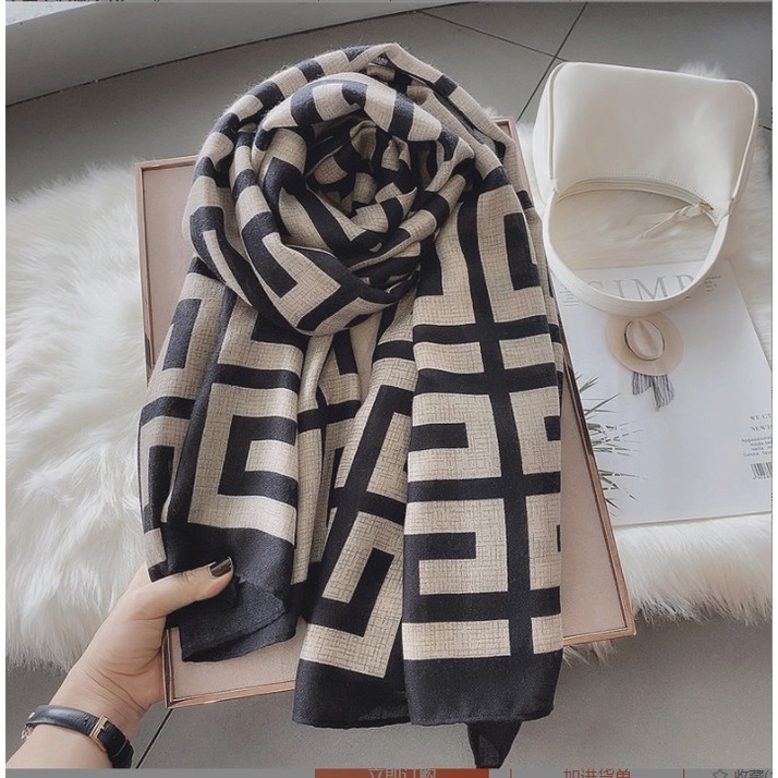 Khăn Choàng Vải Lụa Lanh Cao Cấp Bản To 180*90,Khăn Lụa Mỏng - KQC5