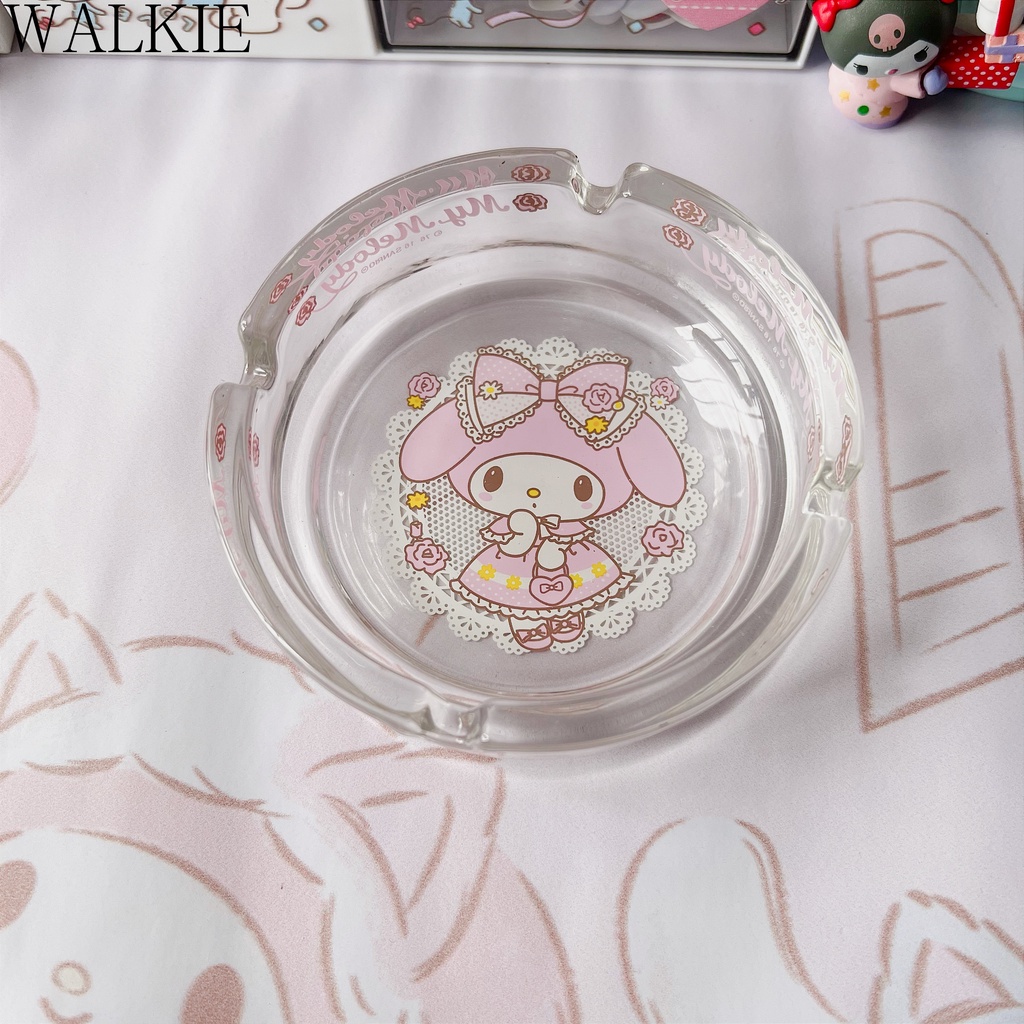 Gạt Tàn Thuốc Pha Lê Trong Suốt Hình Hello Kitty