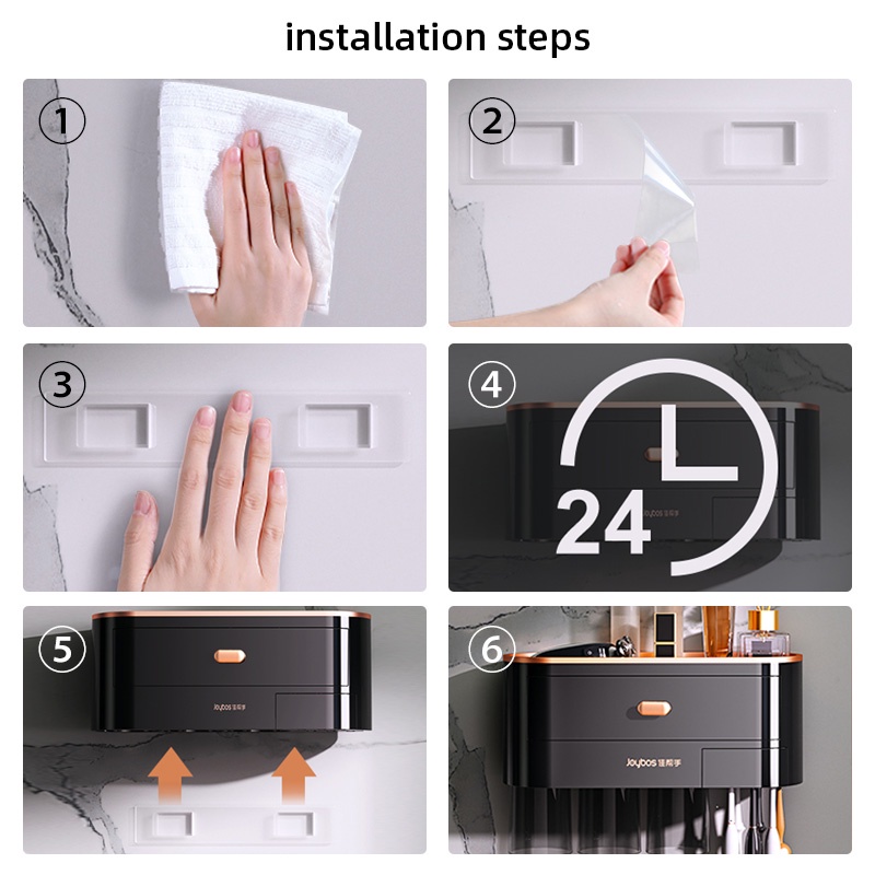 Giá Đỡ Bàn Chải Đánh Răng Hít Nam Châm Tự Động Đảo Ngược Tiện Dụng