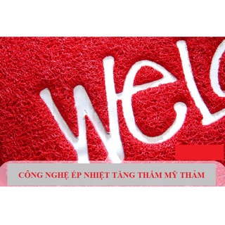 Thảm cửa chữ Welcome size 60x80cm