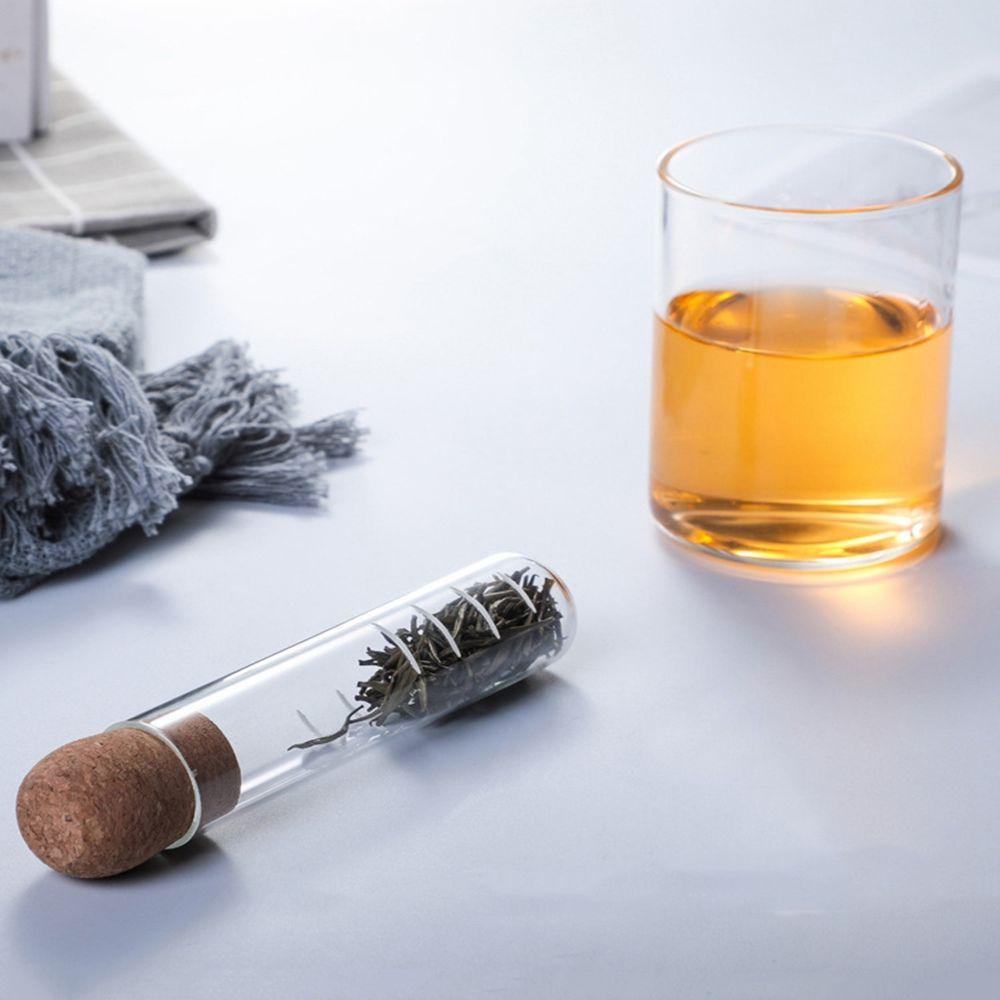 Ống Lọc Trà Mini Bằng Thủy Tinh Có Nắp Đậy Tiện Dụng