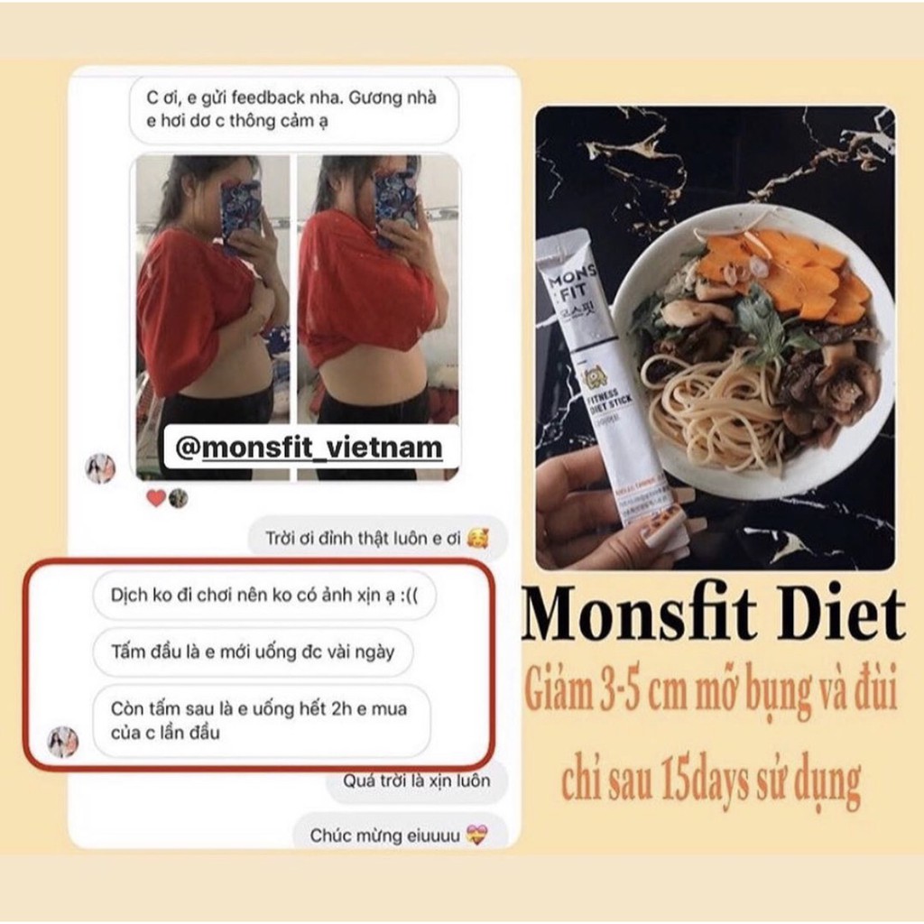 [Chính Hãng] Giảm Cân Monsfit Fitness Diet Stick | BigBuy360 - bigbuy360.vn