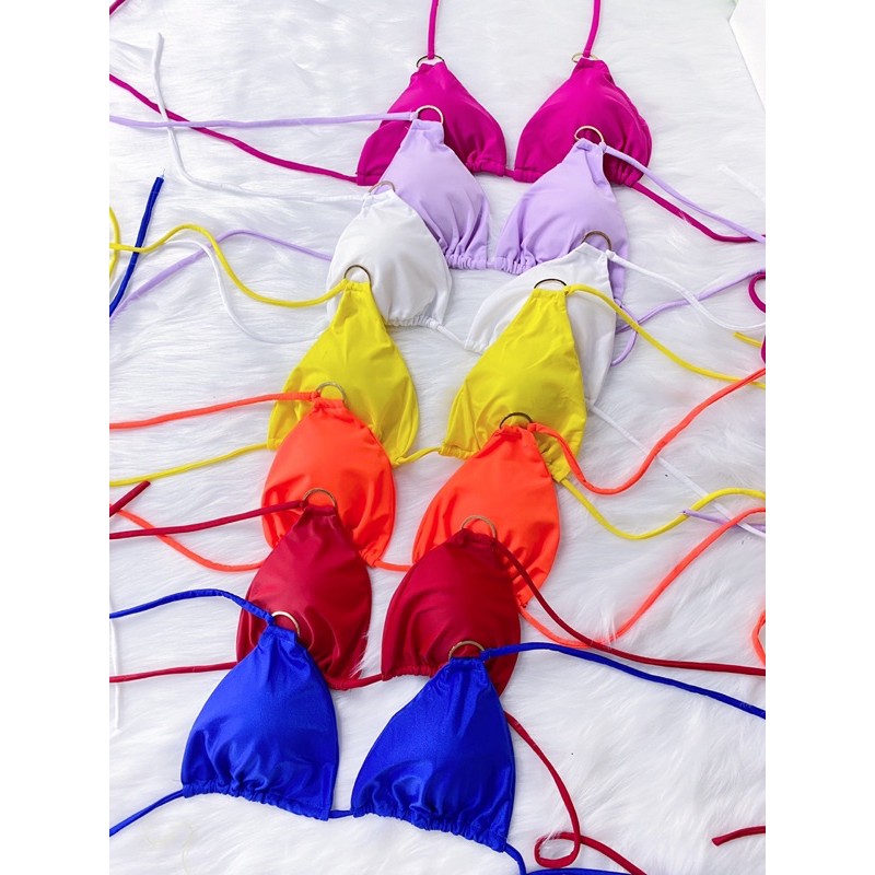 Bikini Tam Giác Khoen Dây Dài Quấn Nhiều Vòng (Hình thật shop chụp)