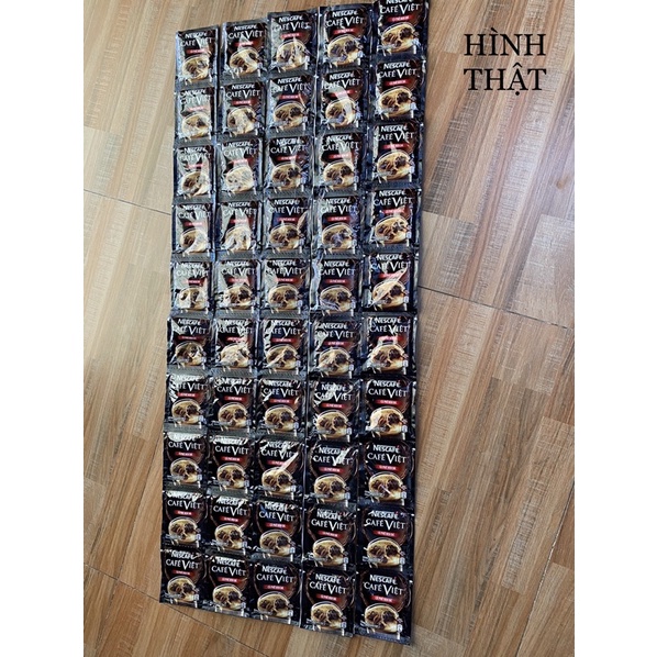 Date 12/2022 NESCAFE - Dây 10 gói  Cafe Việt đen đá