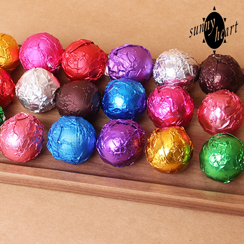 Set 100 Giấy Bạc Gói Kẹo/Socola 8cm