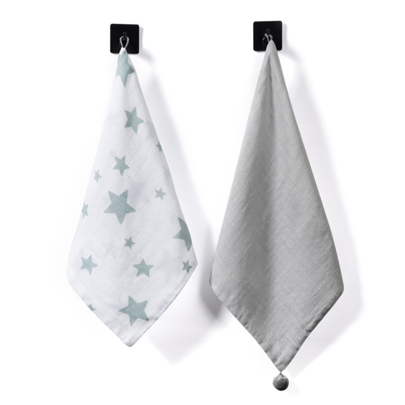 Khăn Lau Nước Bọt Vải Cotton Nguyên Chất Thấm Hút Tốt Tiện Dụng Cho Bé