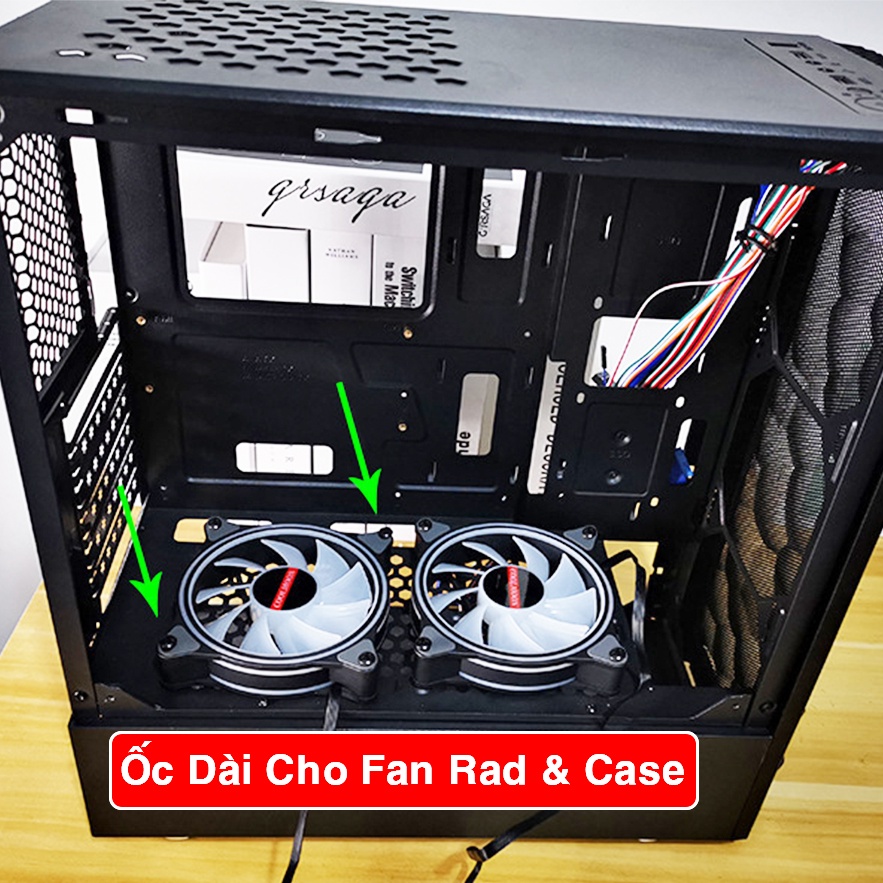 Ốc Bắt Fan Case  - Ốc Radiator Dài Lắp Tản Nhiệt Nước  Coolmoon Hàng Mới