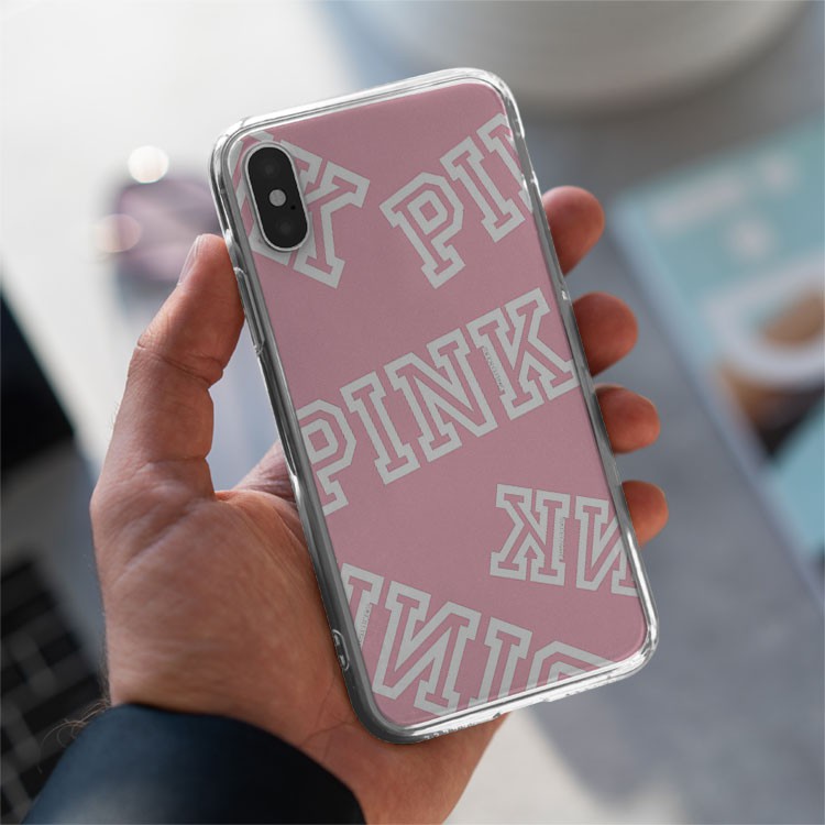 Ốp lưng chữ PINK VS thời trang cho Iphone 5 6 7 8 Plus 11 12 Pro Max X Xr VICPOD00024