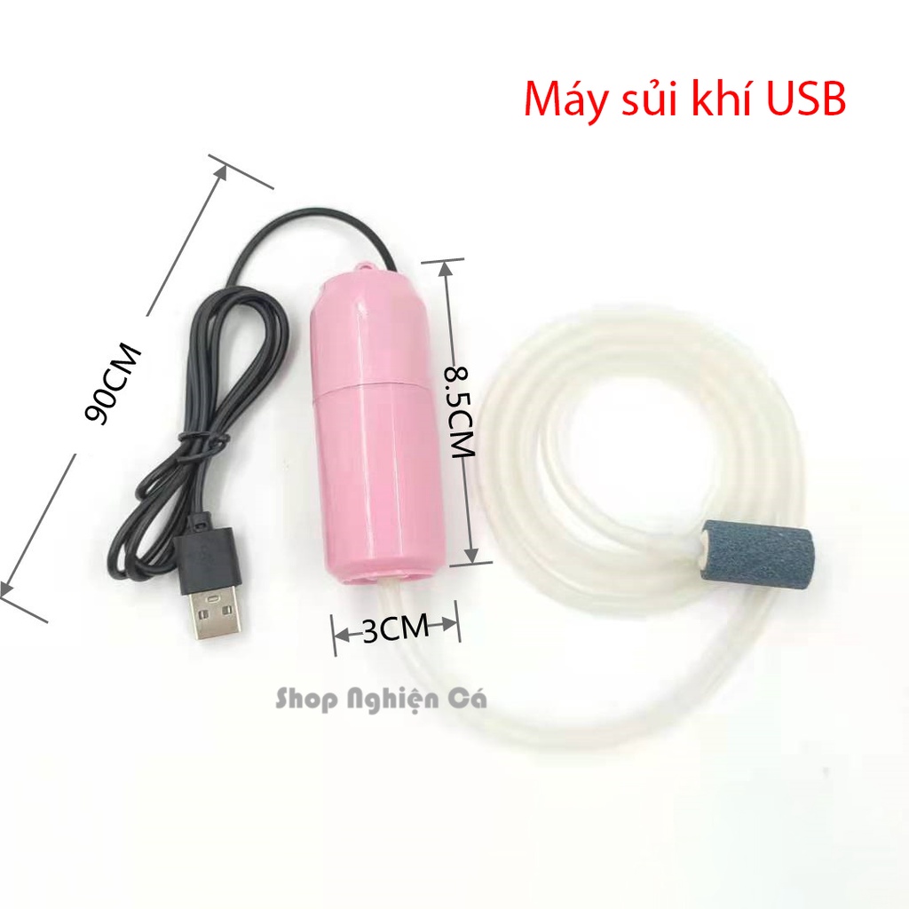 Máy sủi mini siêu êm 1 vòi - Sủi kết nối USB