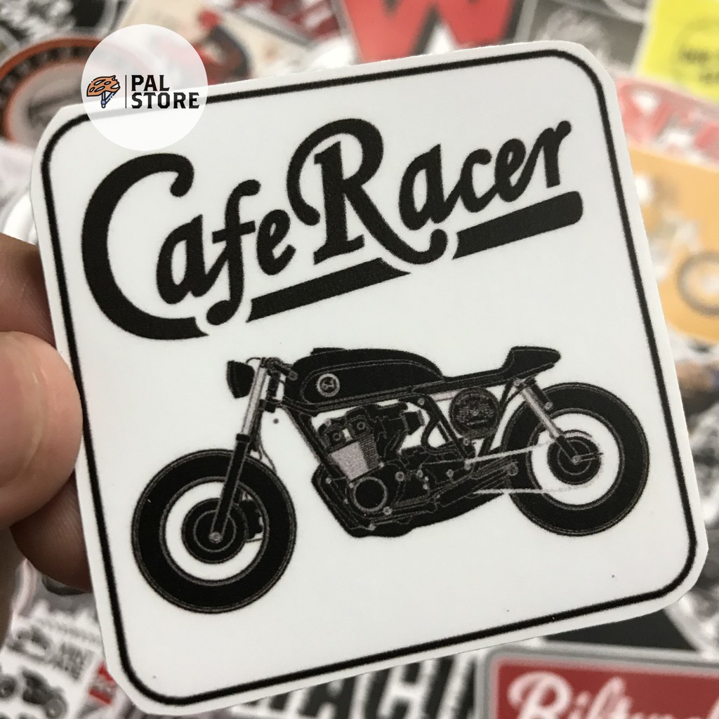 [Sticker set 100 miếng] - Cafe Rider