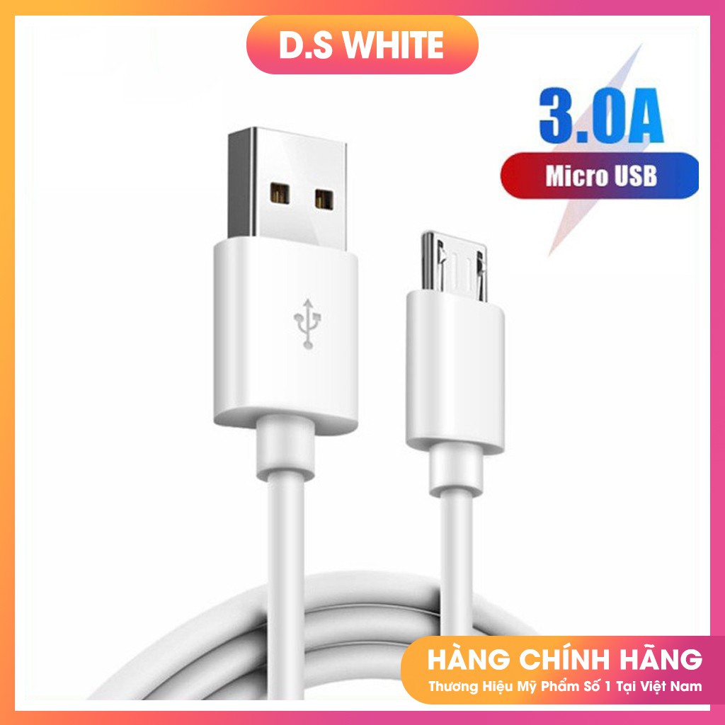 Dây Cáp Sạc Micro USB 2A Cho Oppo, Samsung, Vivo, Loa đài, Máy Nghe Nhạc Xạc Nhanh Chiều Dài 27cm