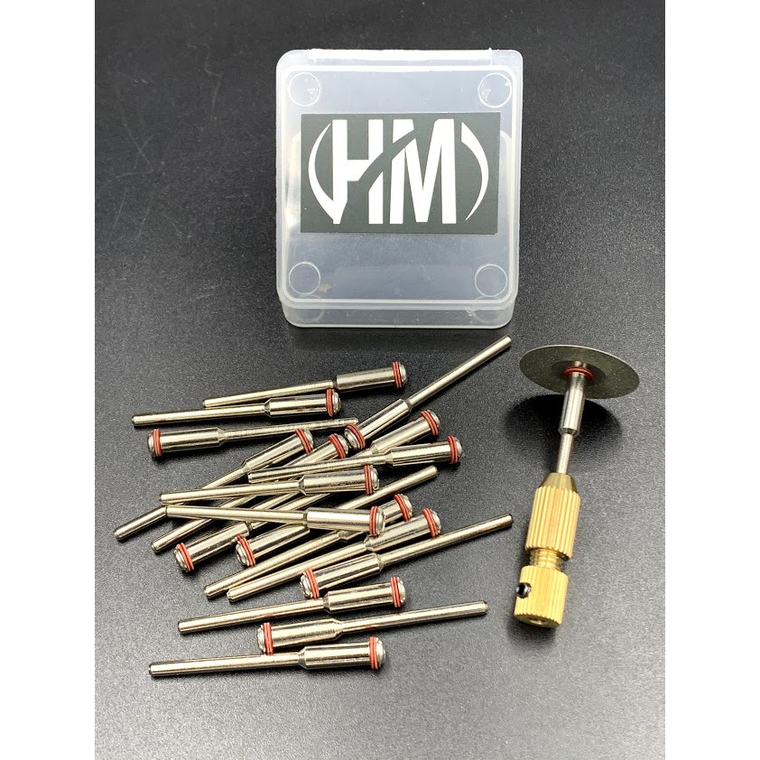 Đầu gắn lưỡi cắt dùng cho máy cuốn keo, máy mài bút (2 cỡ: 2.35mm và 3.0mm)