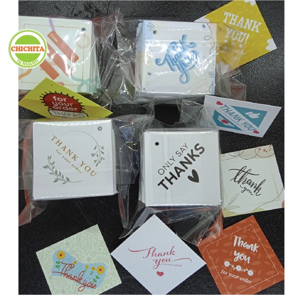 Tag, mac quần áo 5x5 cm - Tặng Kèm dây (Hàng có sẵn)