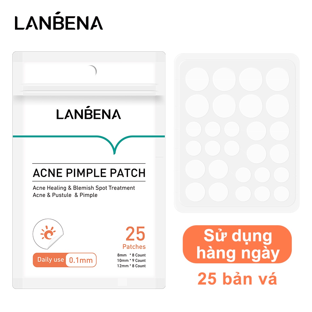 Mặt nạ miếng dán mụn LANBENA Invisible Acne Treatment Miếng dán loại bỏ mụn hàng ngày Sử dụng ban đêm 28 chiếc