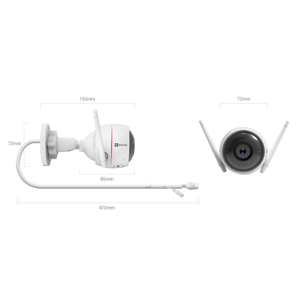 Camera Ezviz C3W PRO 4MP 2K / 2MP 1080P Ngoài trời - Có màu ban đêm