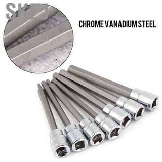 7Pcs Extra Long Hex Bit Socket Set 3/4/5/6/7/8/10 mm Drive Repair Tool Kit